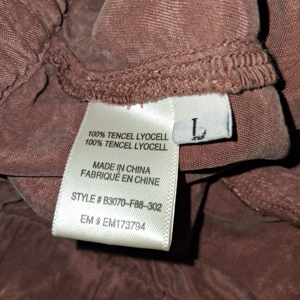Bella Dahl Echo High Waisted Seam Pant Cargo Wide Leg Paradise Brown Size Large - Picture 8 of 8